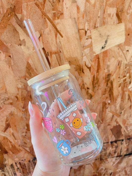 Coffee Everything Glass Cup