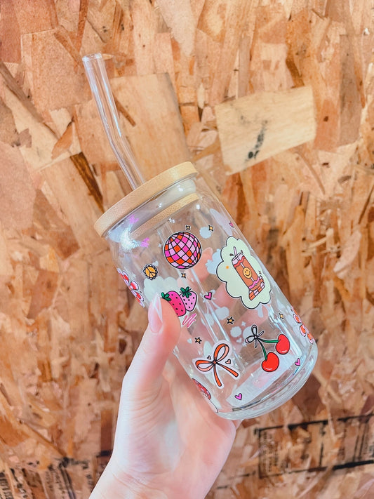 Disco/Cherry/Smiley Glass Cup
