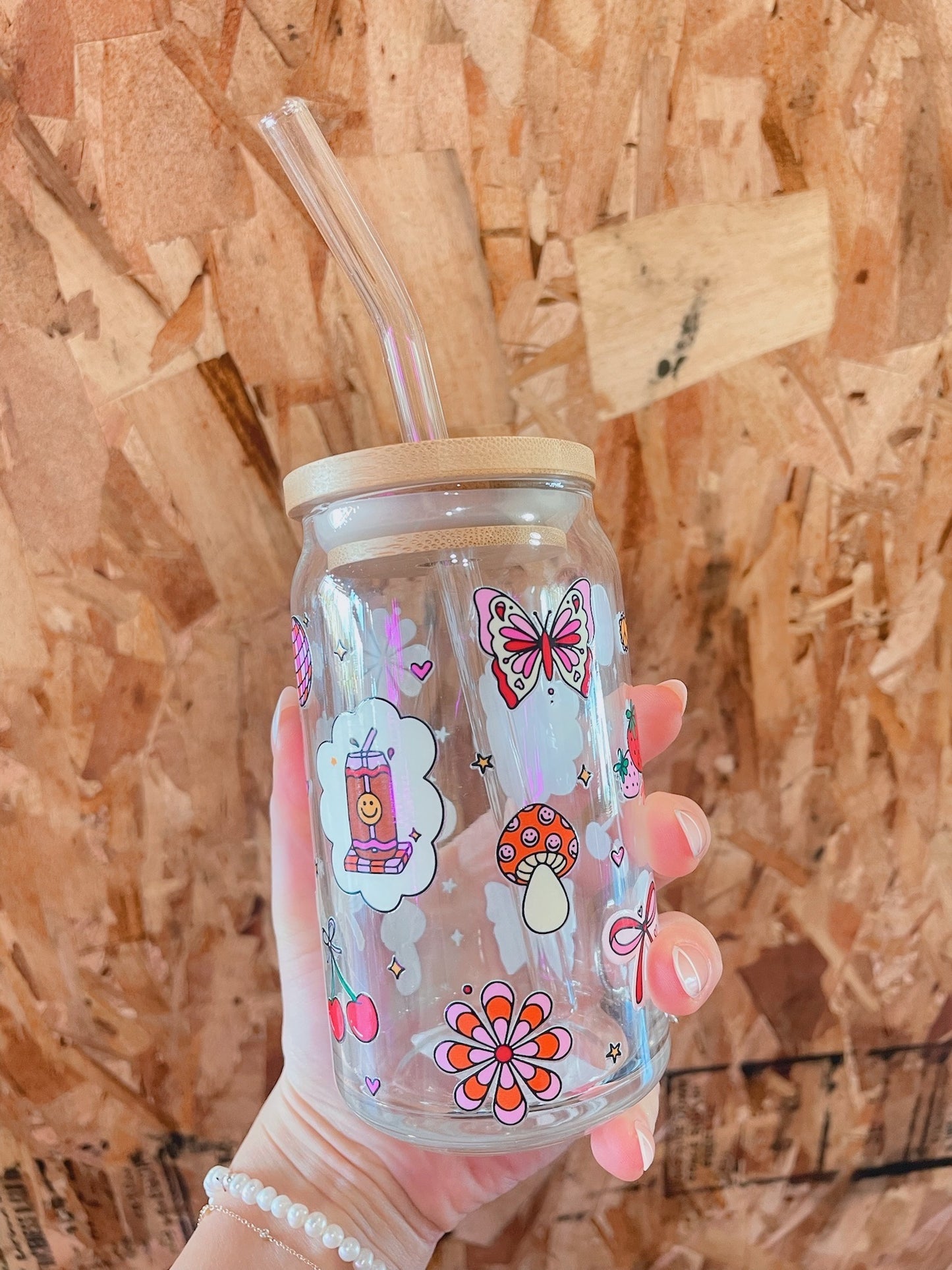 Disco/Cherry/Smiley Glass Cup