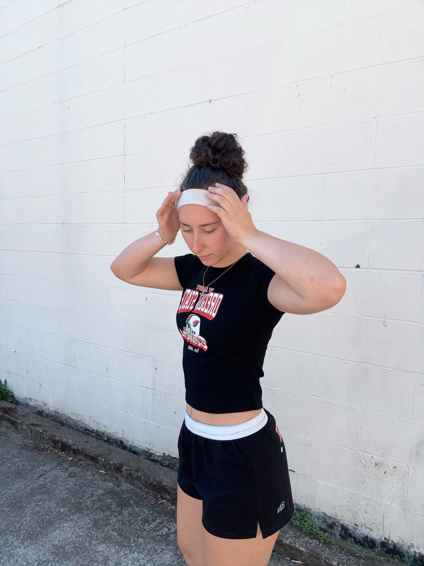 Classic Black University Baby Tee