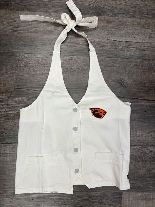 OSU Denim Halter Vest