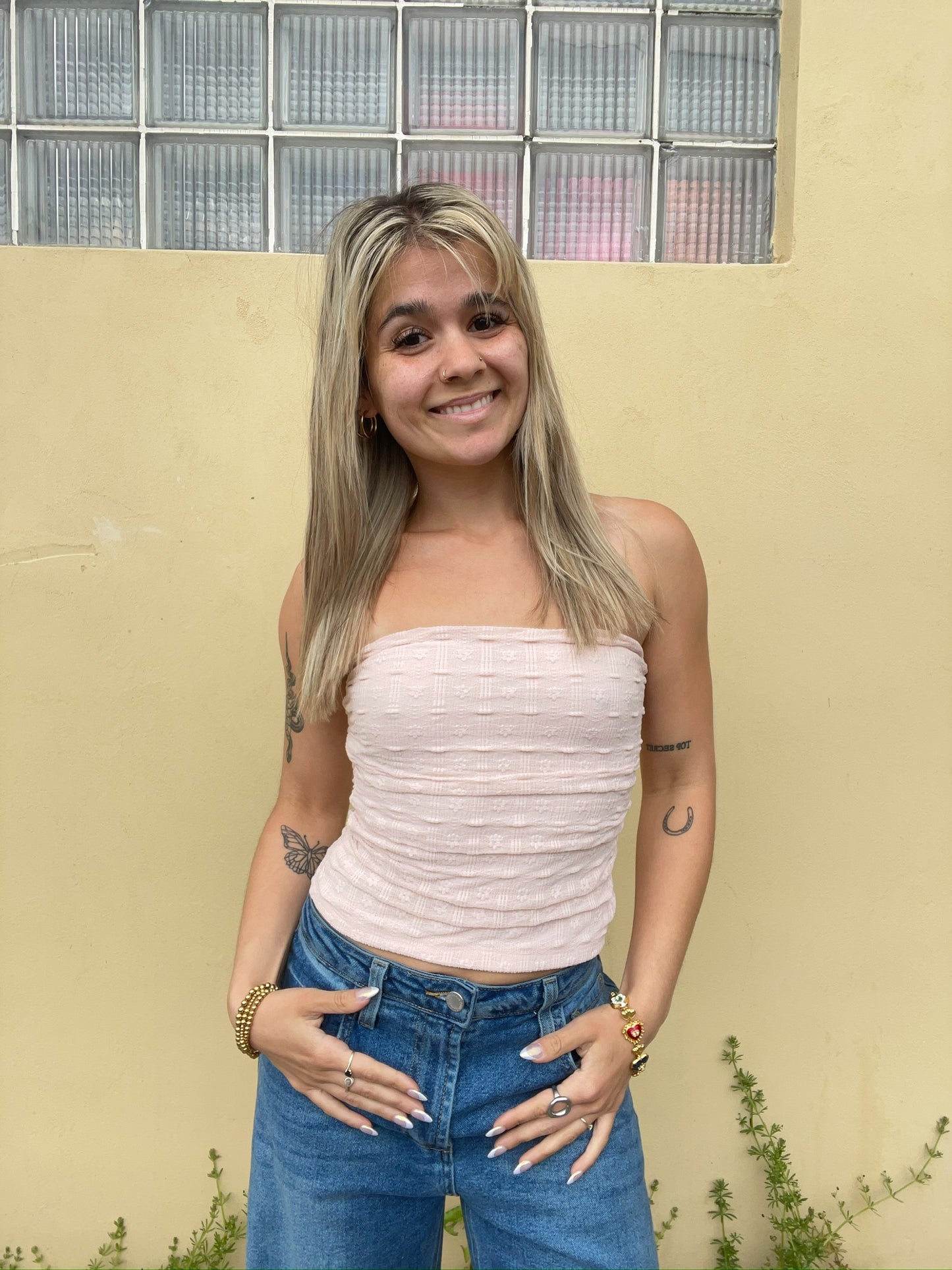 Alexis Lace Tube Top