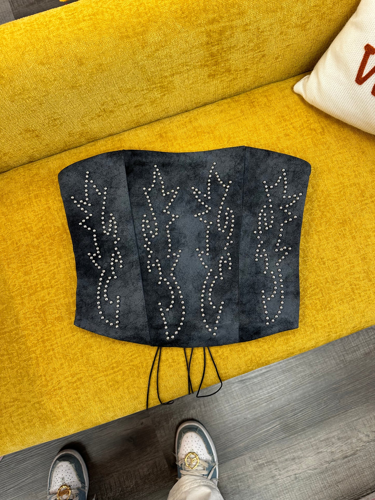 Beckee Studded Western Top