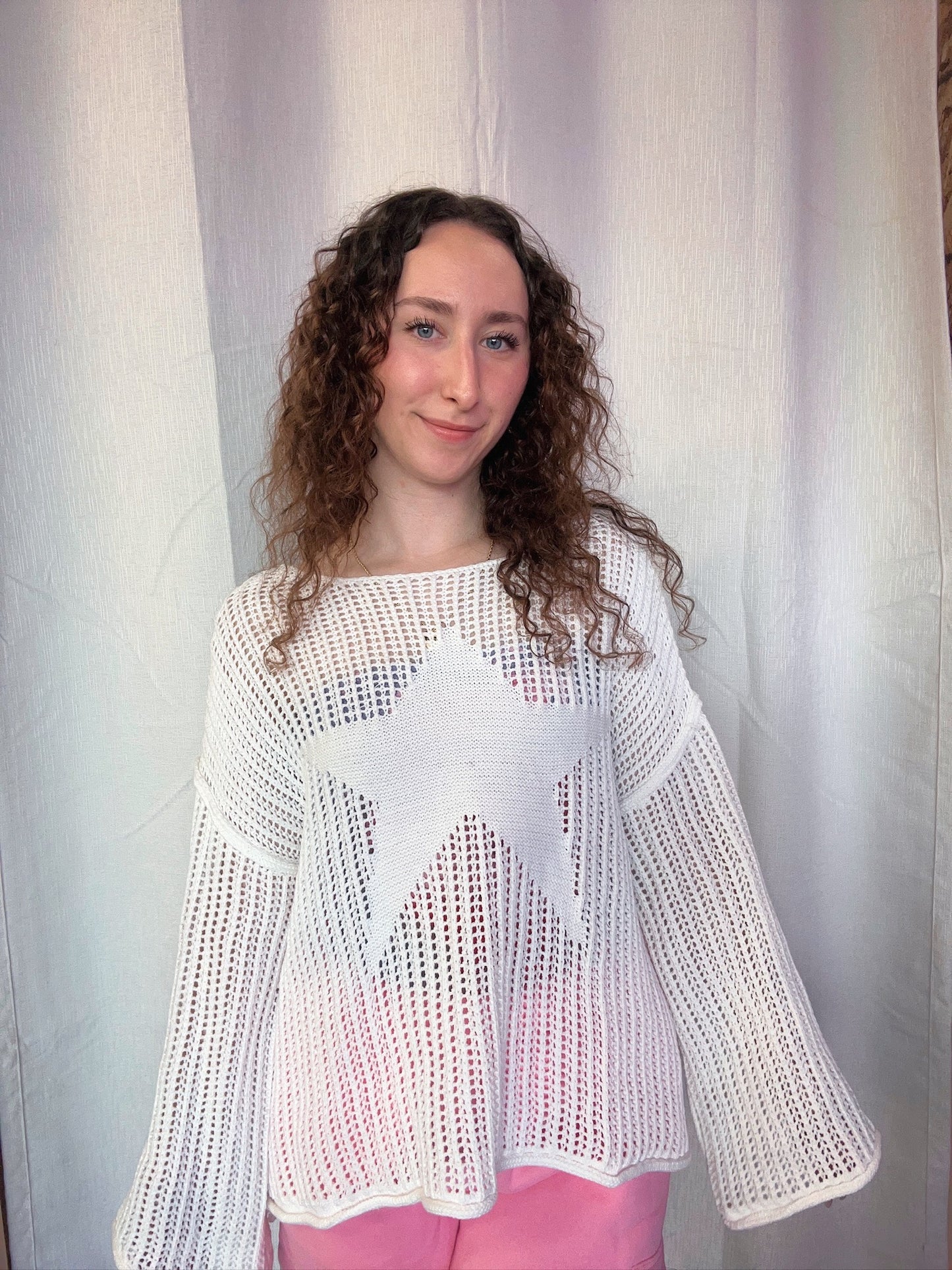 White Crochet Star