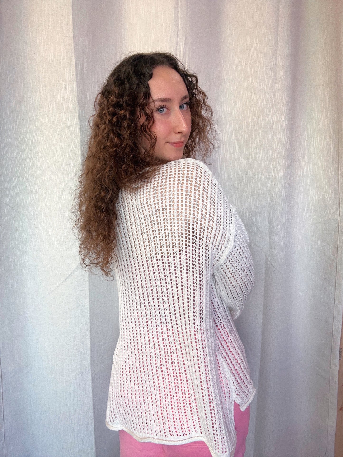 White Crochet Star