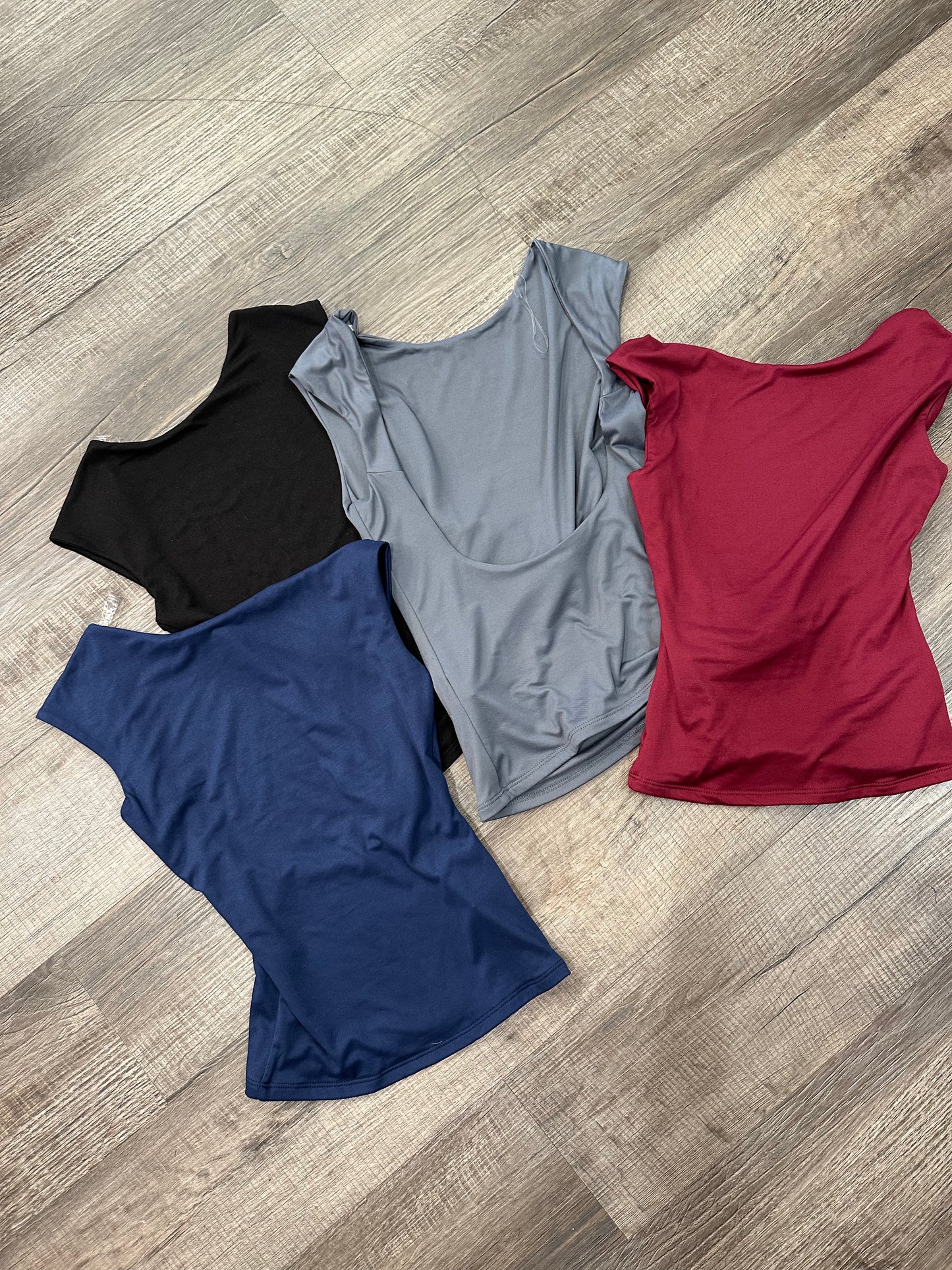 Short Sleeve Open Back Seamless