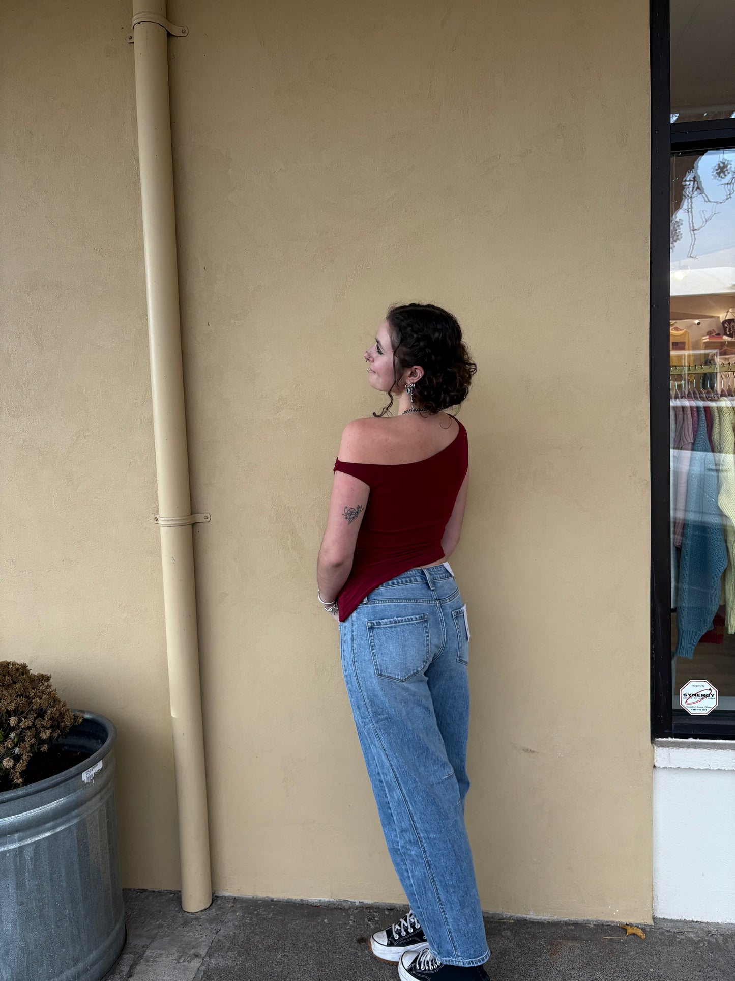 High Rise Barrel Jeans