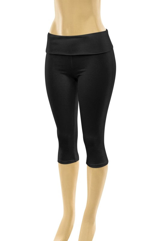 Foldover Capri Leggings