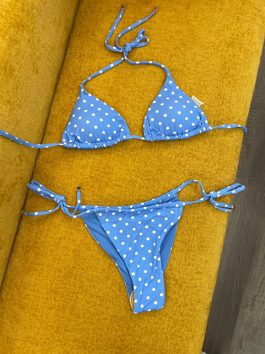 Polka Dot Blue Bikini