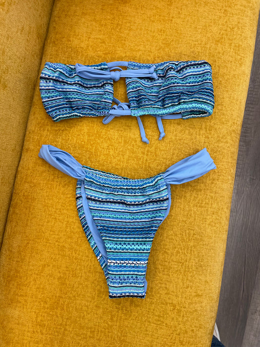 Blue Crochet Bikini