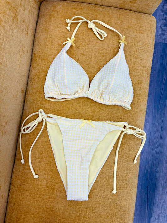 Yellow Gingham Bikini