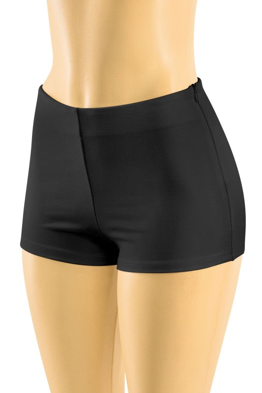 Black High Waisted Micro Shorts