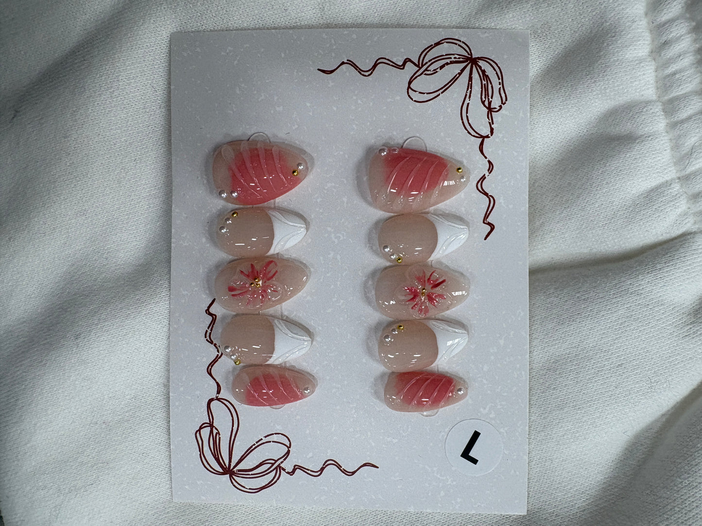 Pink Mermaid French Nail