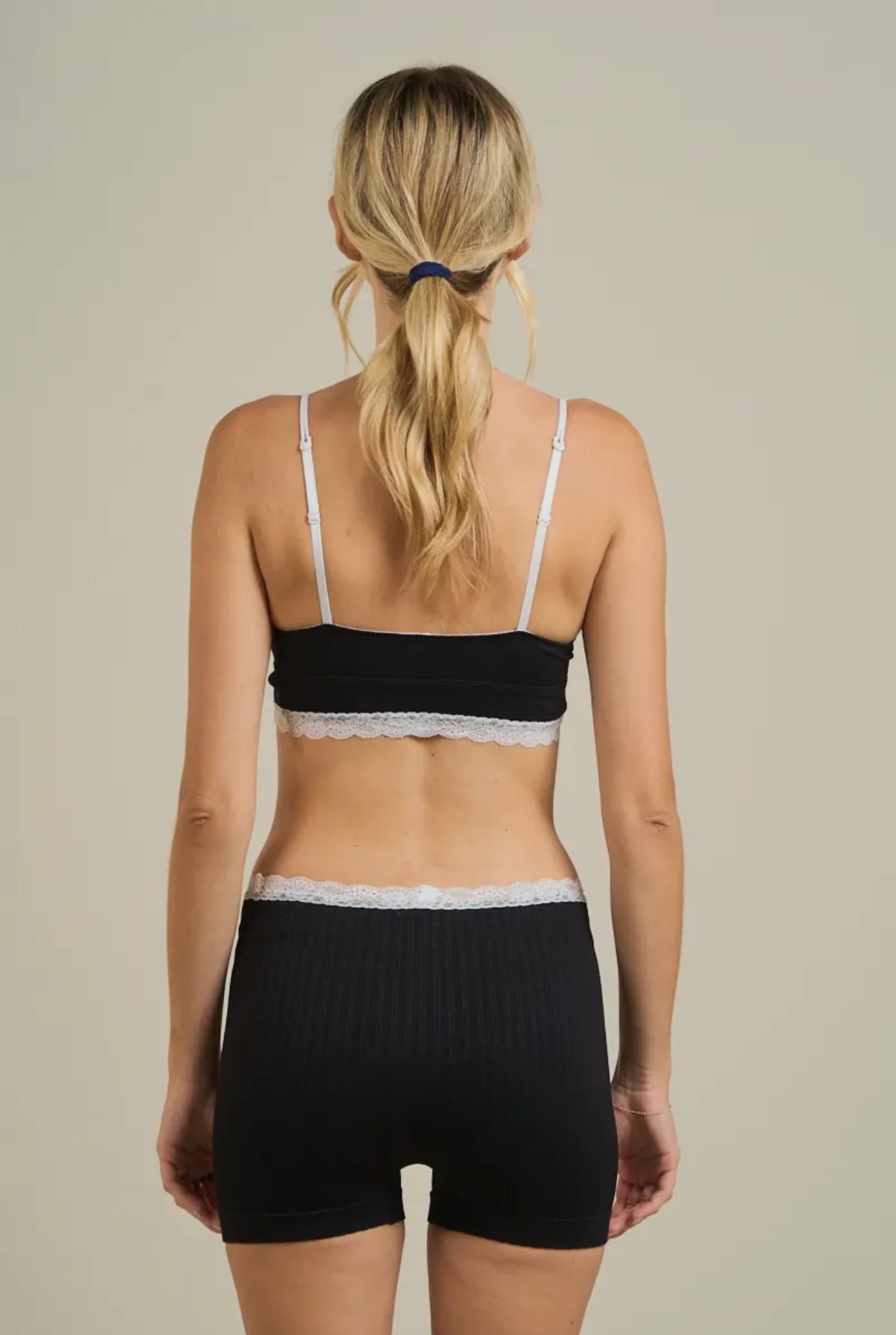 Katie Lace Trim Mini Shorts