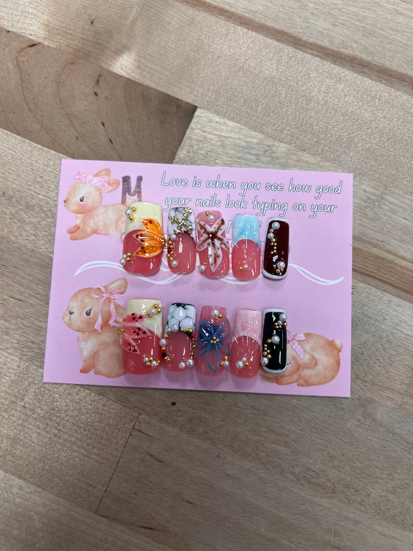 Maximalist Ocean Nails