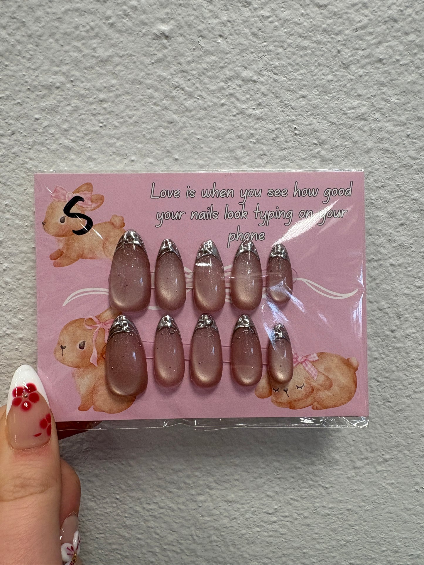 Pink Chrome Nails
