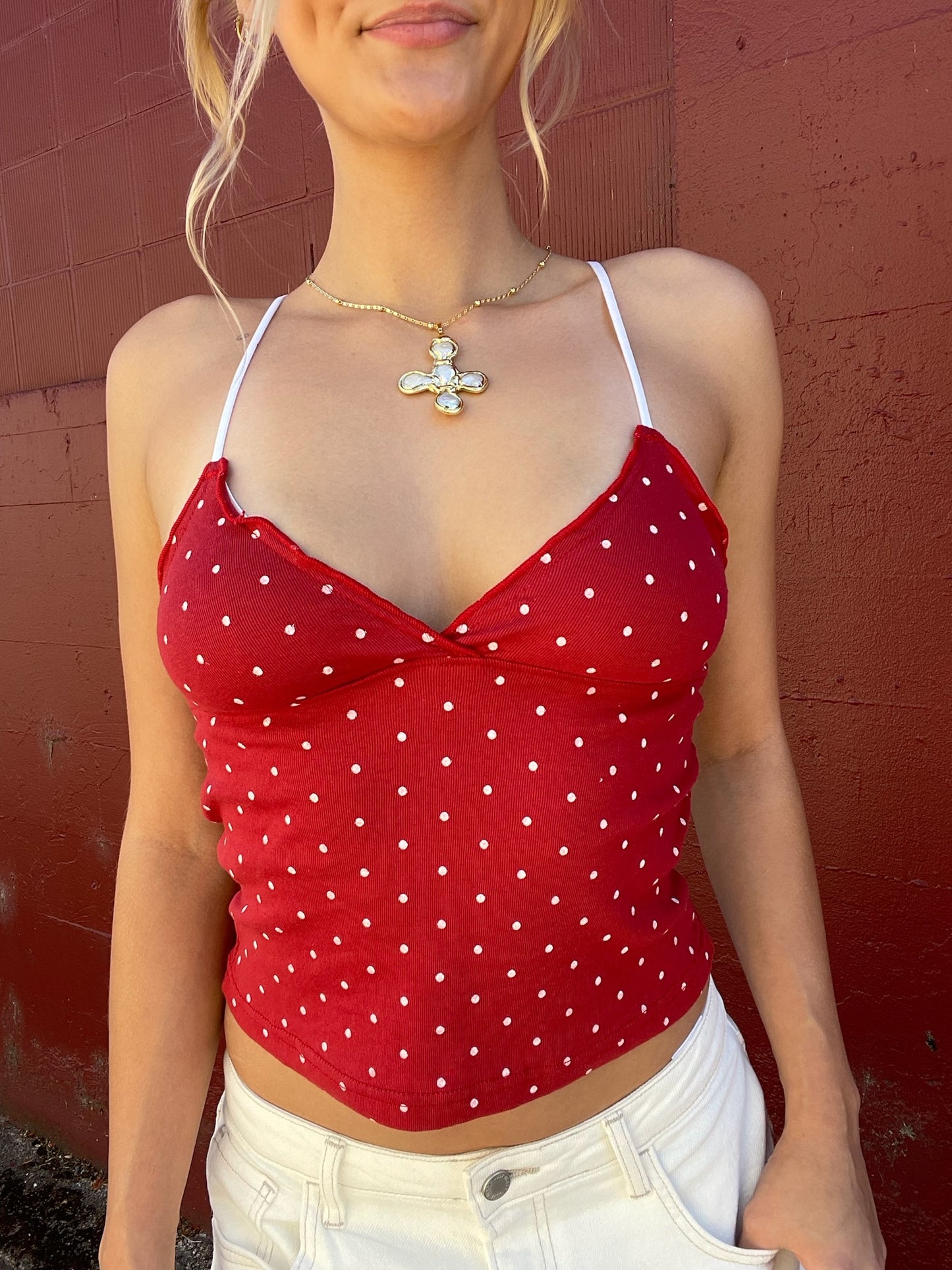Honey Polka Dot Cami