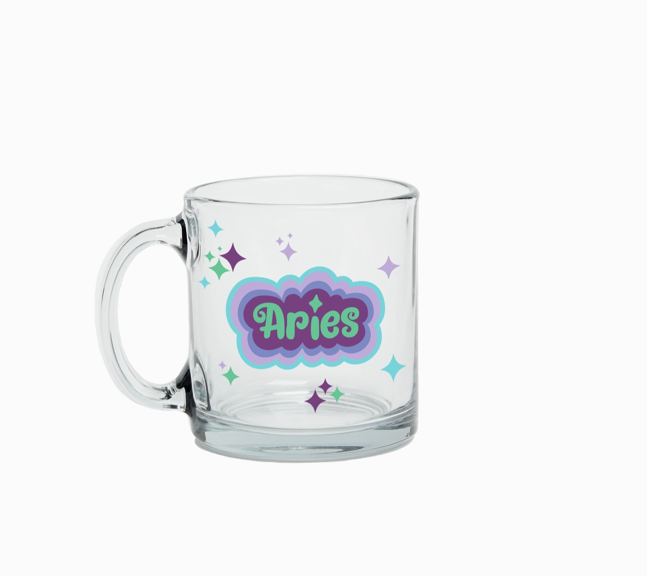 Astrology Clear Glass Mug