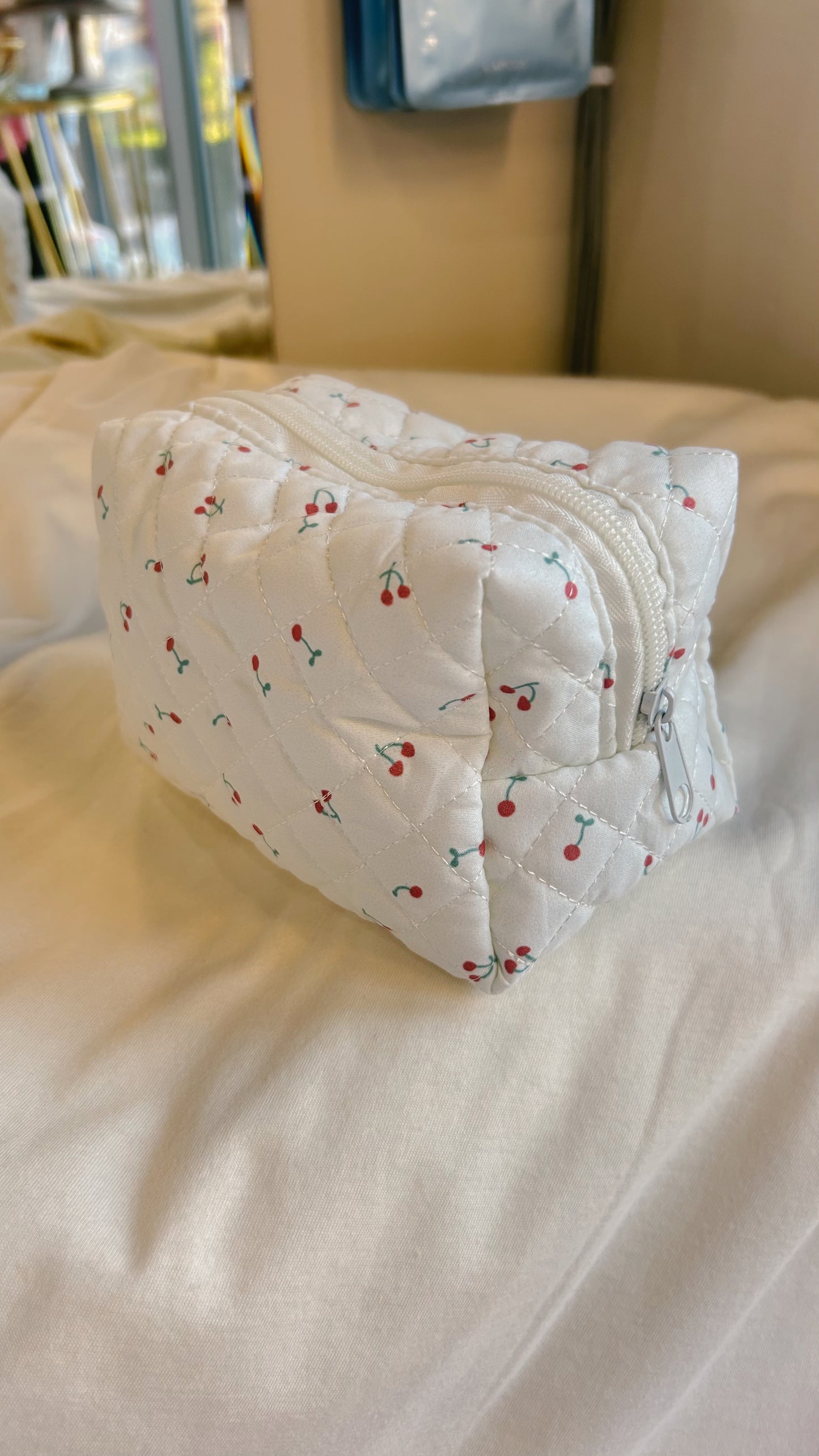 Mini Cherry Makeup Bag