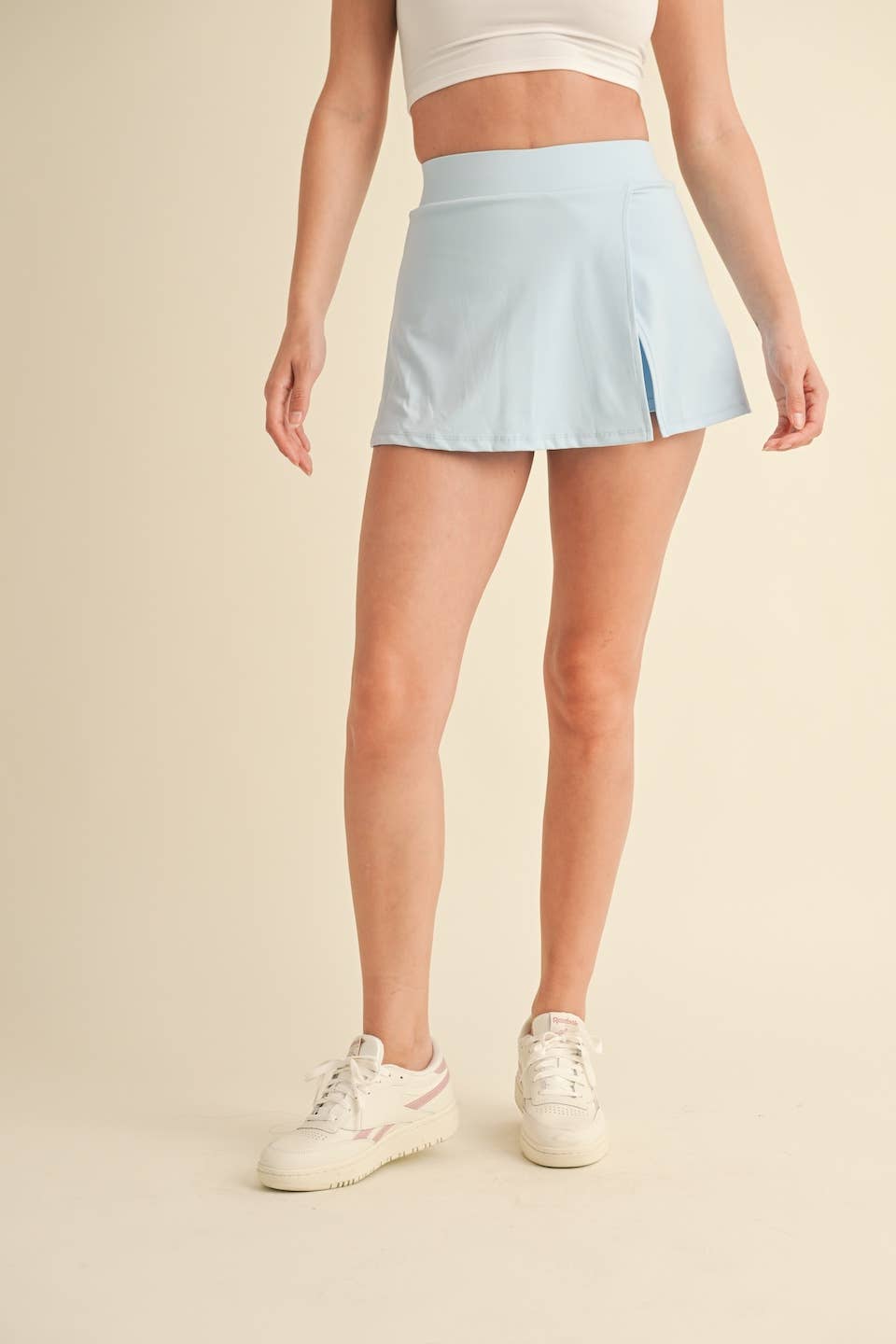 Side Slit A-Line Skort