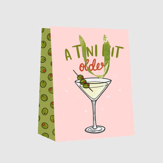 A Tini Bit Older Martini Birthday Gift Bag