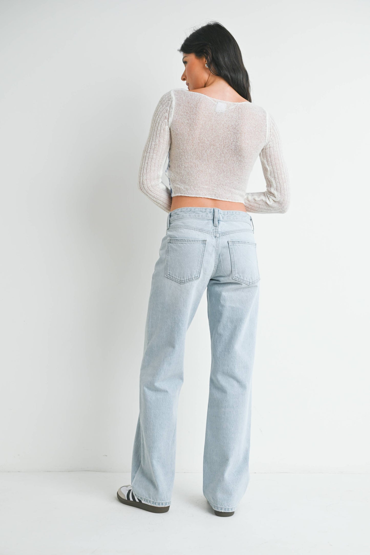 Low Rise Relaxed Straight Denim