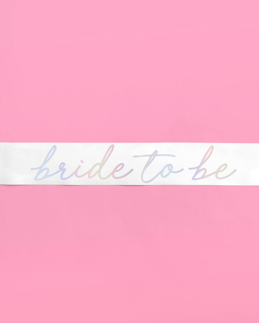 Silver Bride To Be Sash