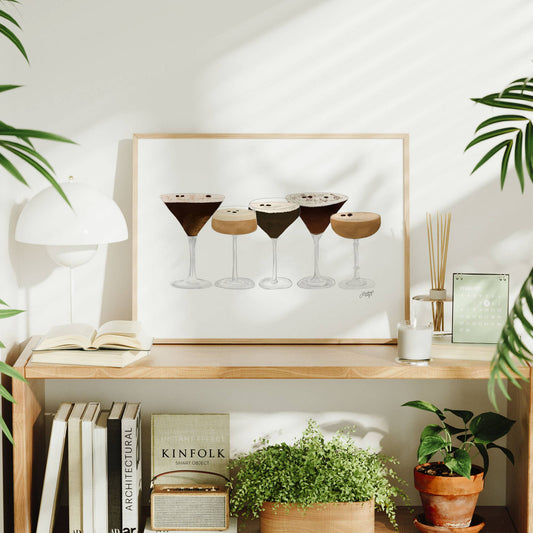 Espresso Martini Illustration - Art Print