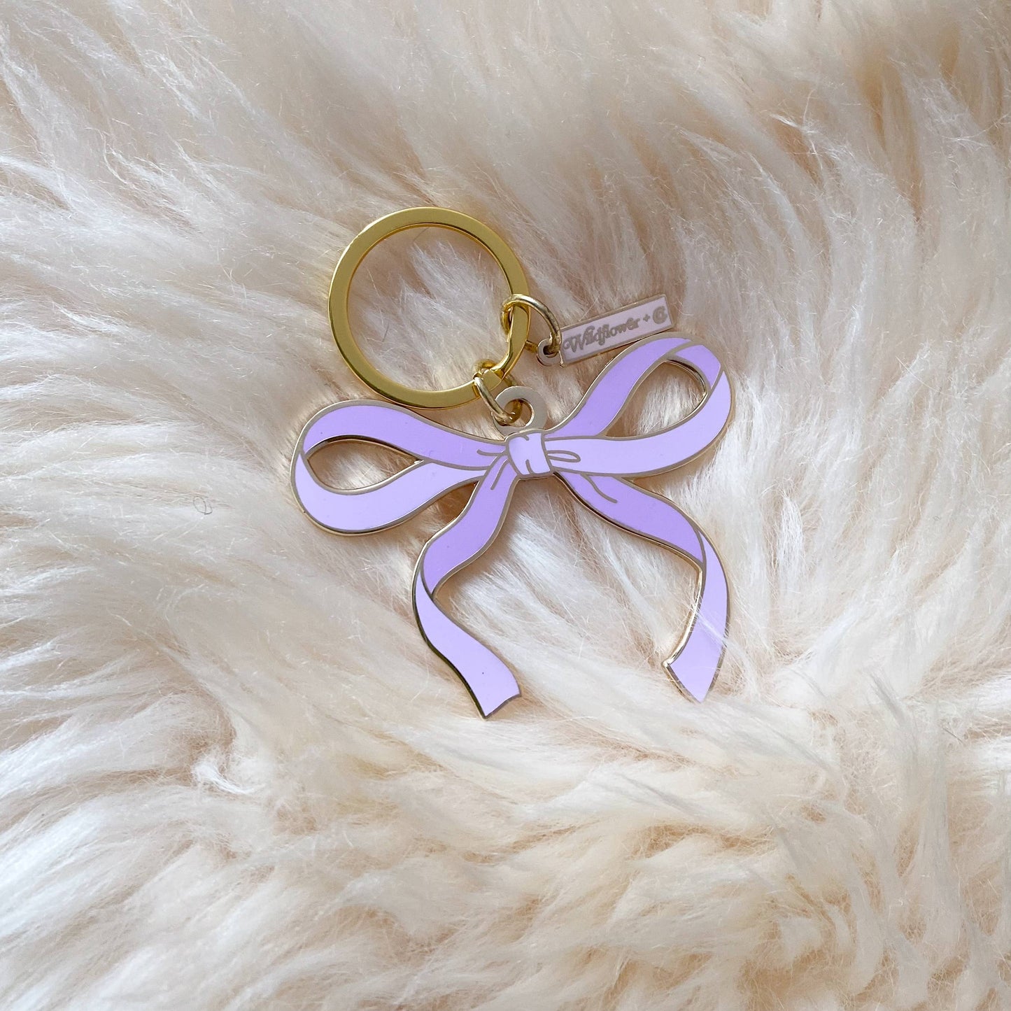 Bow Enamel Keychain