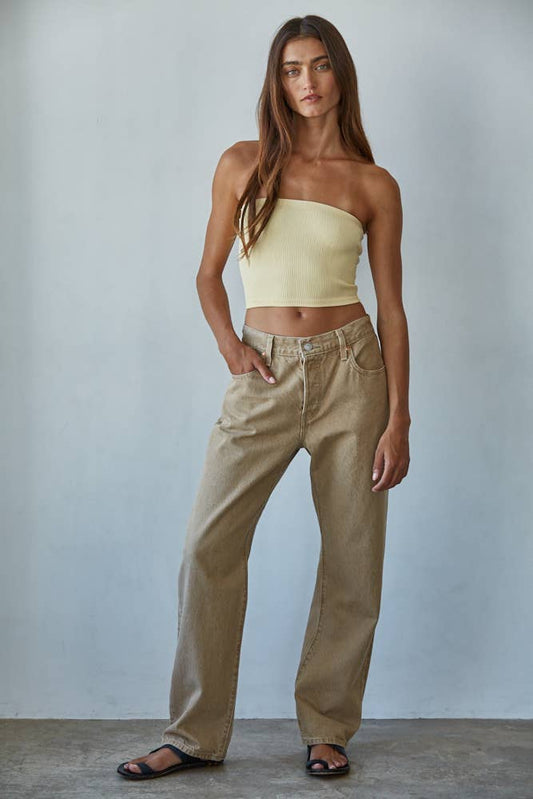 Seamless Ribbed Tube Top