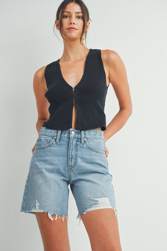 Slightly Distressed Walking Short