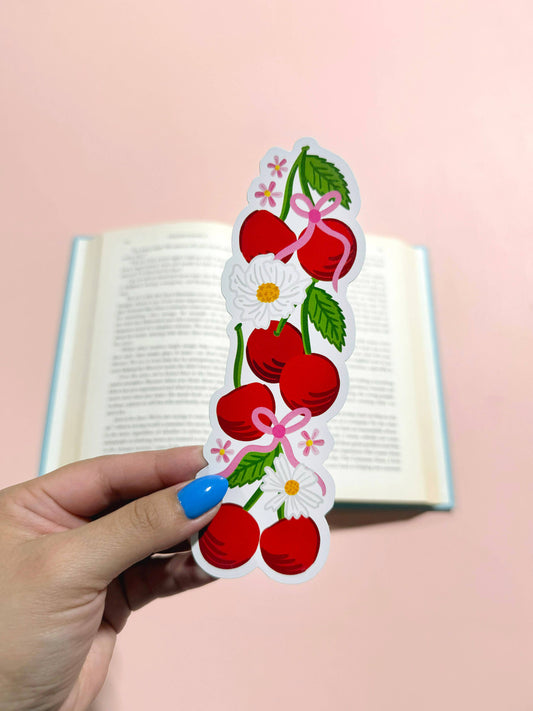 Cherries Die Cut Bookmark