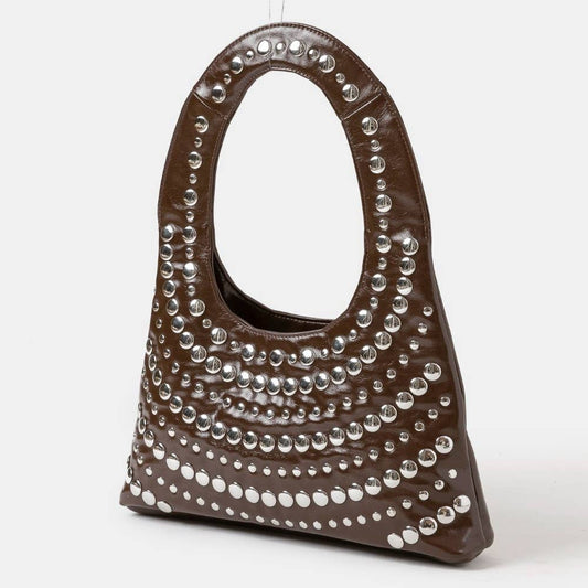 Multi Rivet Shoulder Bag