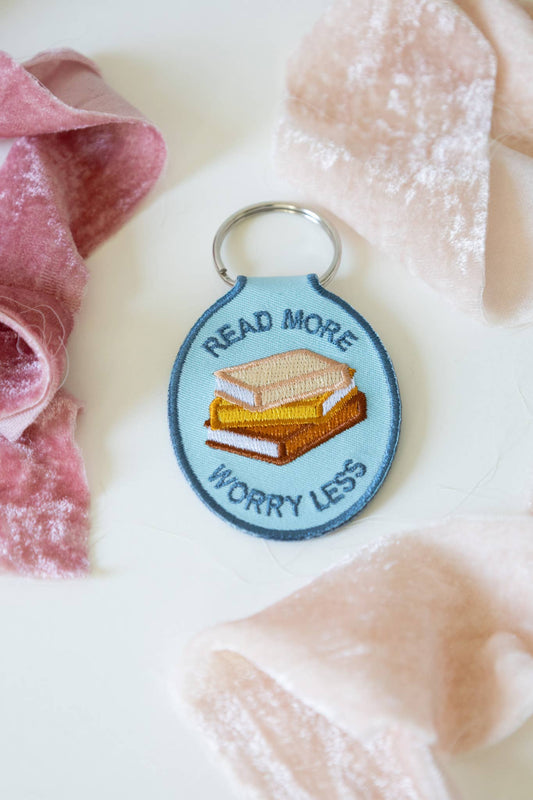 Read More Embroidered Keychain | bookish, reader, gift
