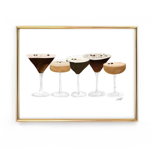 Espresso Martini Illustration - Art Print