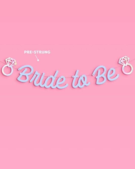 Blue Bride to Be Banner
