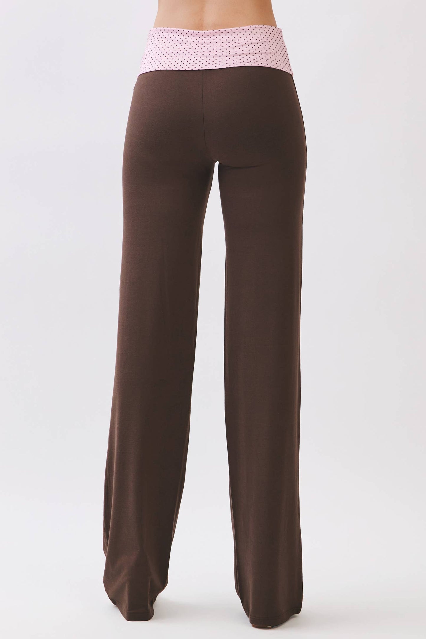 Straight Leg Fold Over Pants