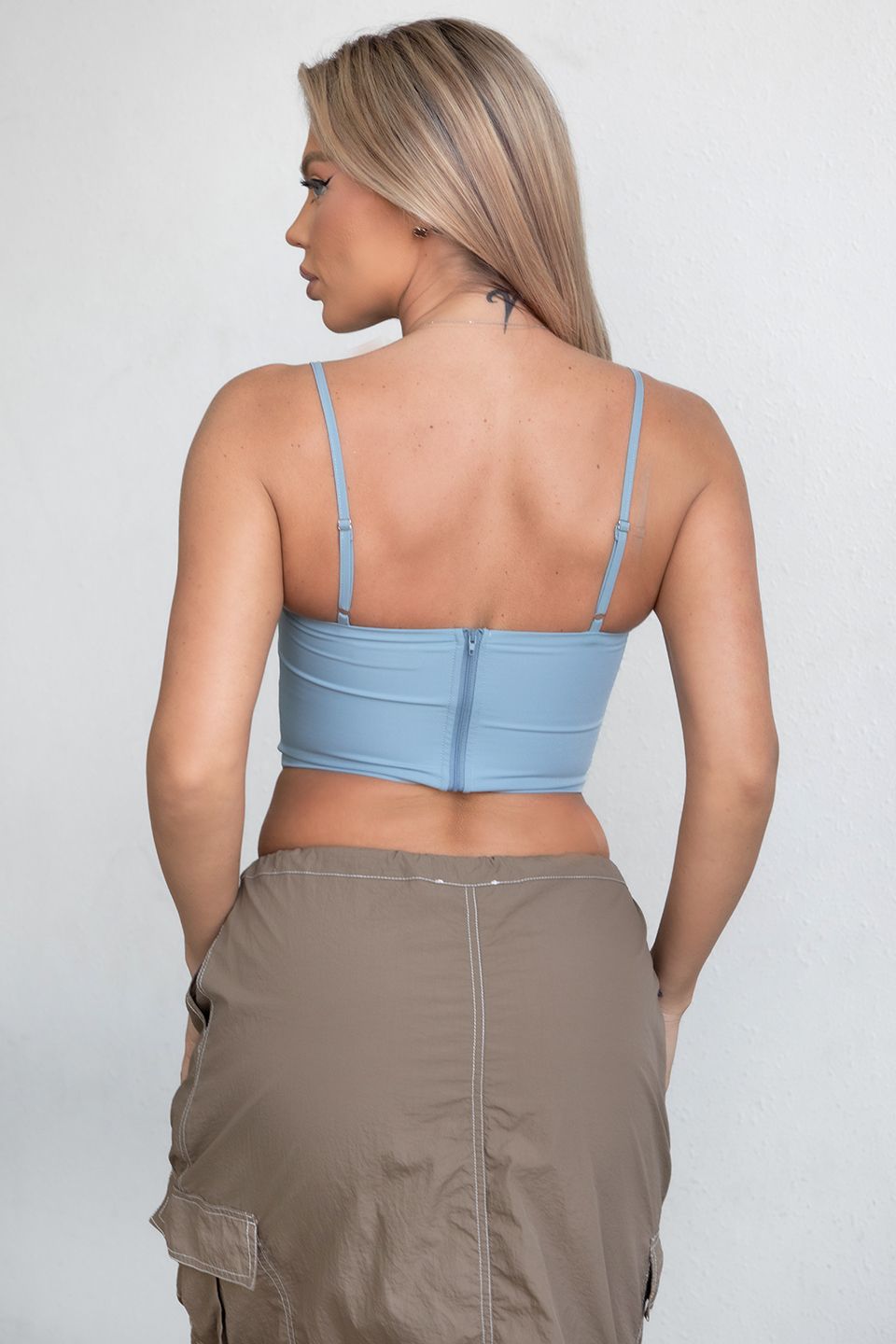 TT Blue Corset w/bow