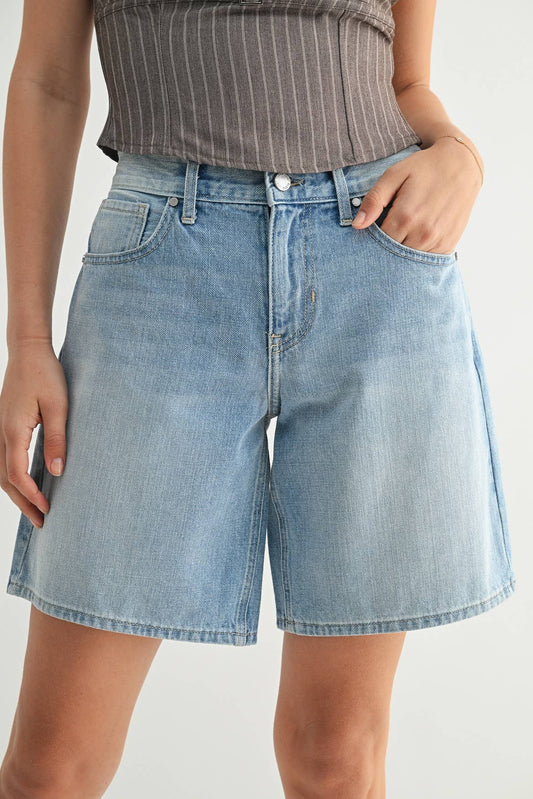 Light Wash Jorts