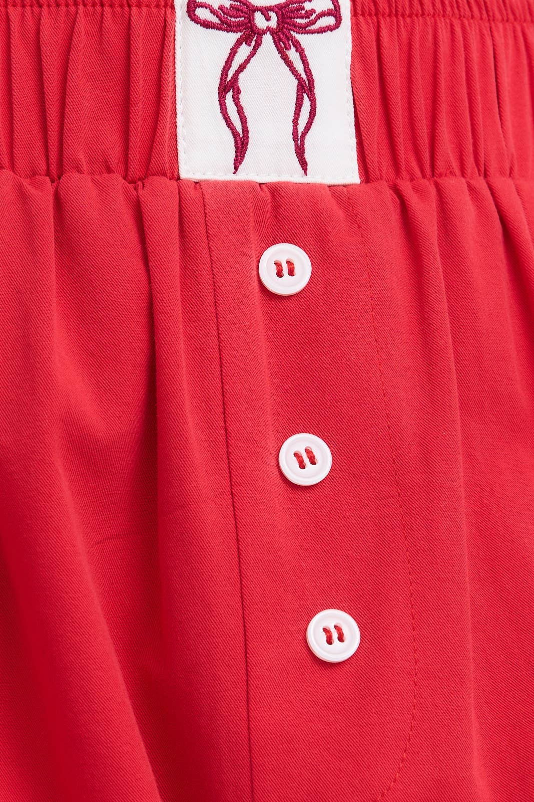 High Waisted Boxy Bow Shorts