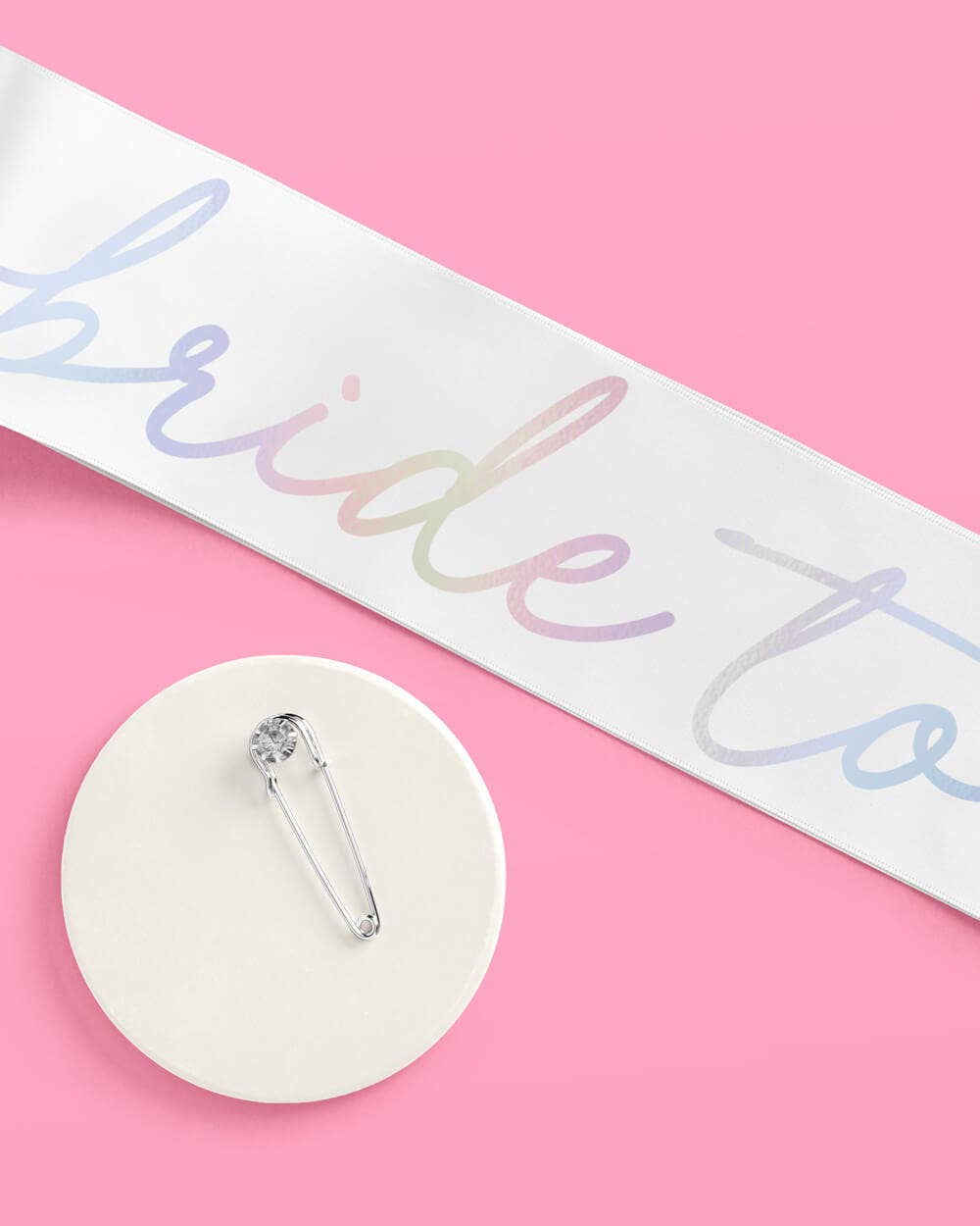 Silver Bride To Be Sash