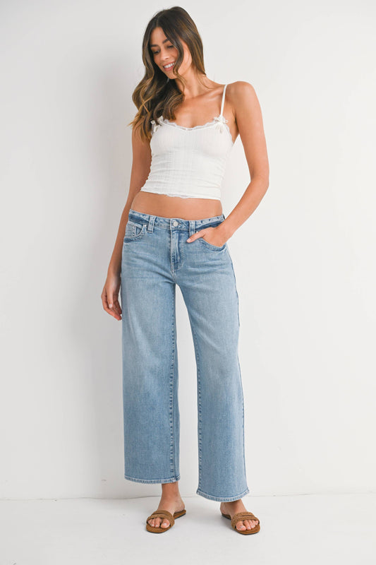 Petite Slim Wide Leg-light