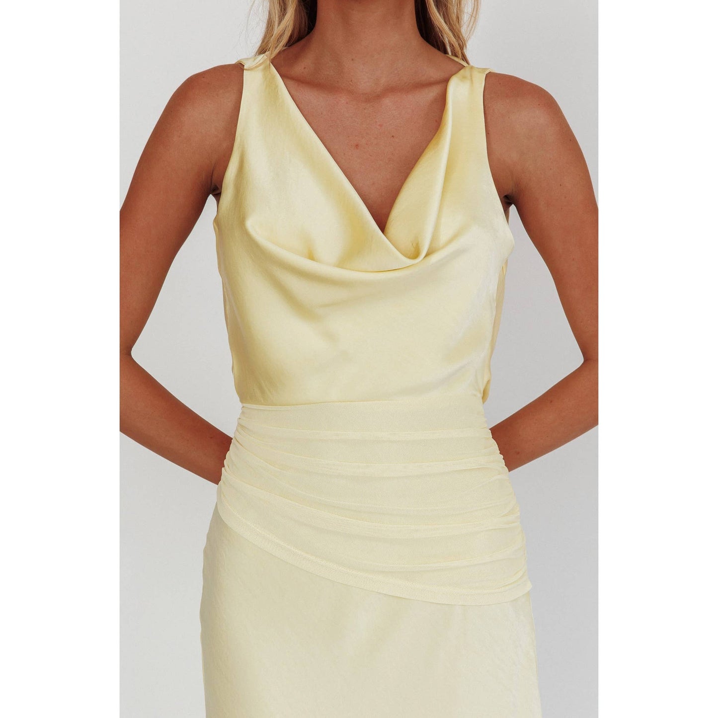 Butter Satin Maxi Dress
