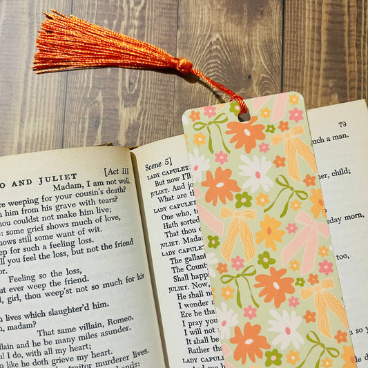 Tassel Spring Bows Bookmark