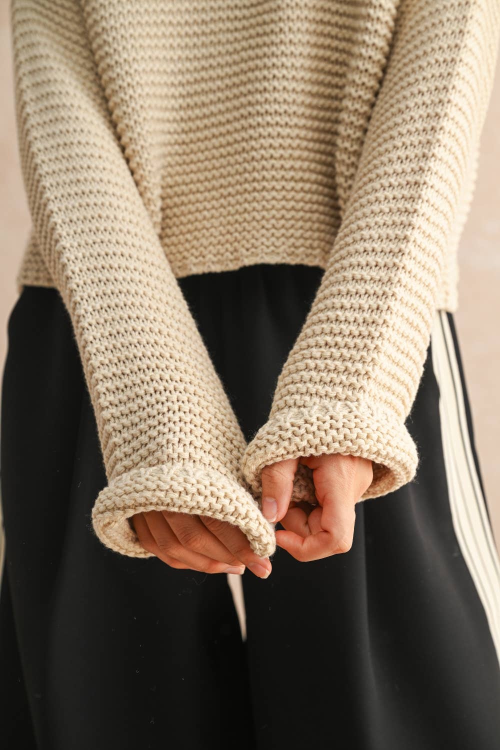 Round Neck Knit Sweater