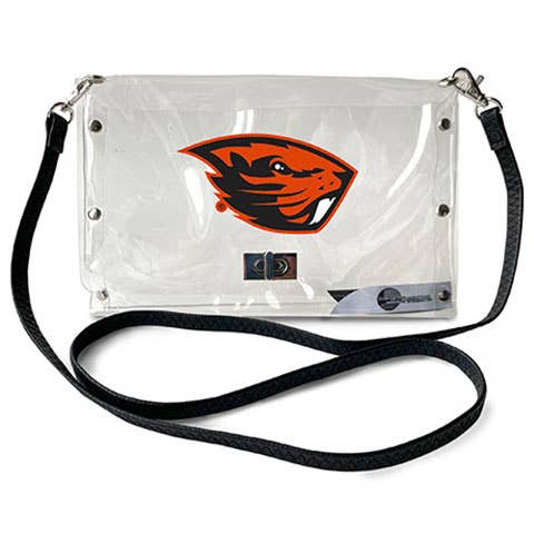 NCAA Oregon State Beavers Clear Envelope Purse
