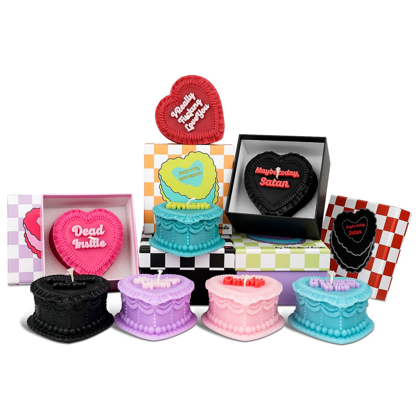 Heart Cake Candle