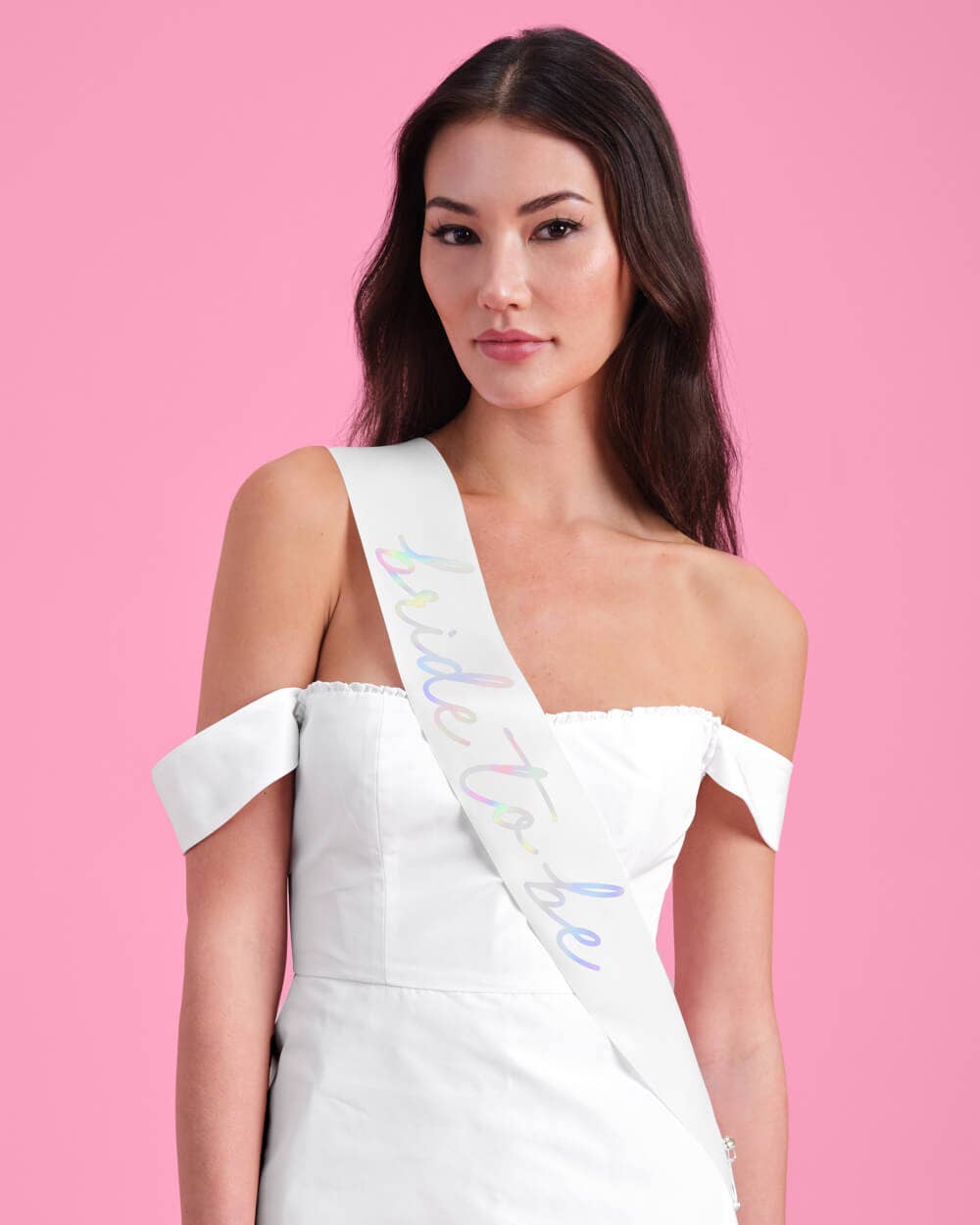Silver Bride To Be Sash
