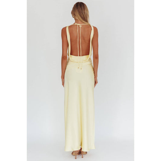 Butter Satin Maxi Dress