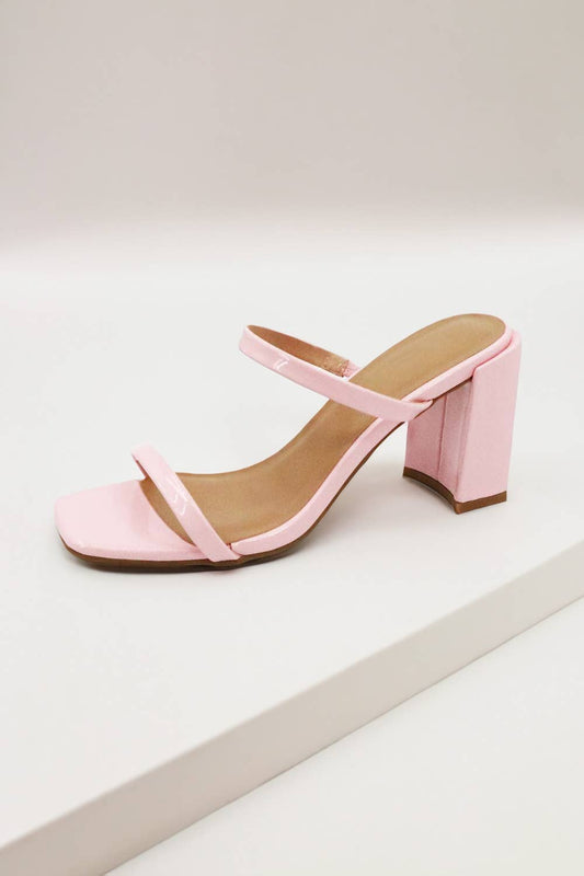 Double Strap Block Heel Sandal